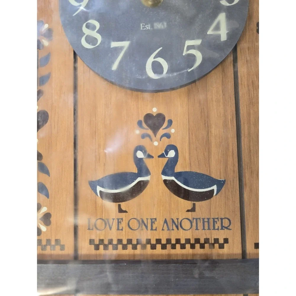 Vintage 1987 Elgin Wall Clock Harbarsham Country Collection SEALED, NOS
